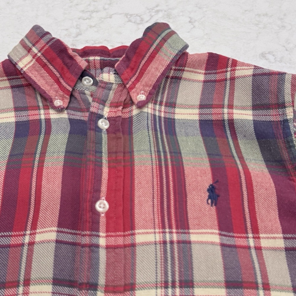 Polo Ralph Lauren Women's S Plaid Flannel Button Down Shirt - Picture 3 of 12